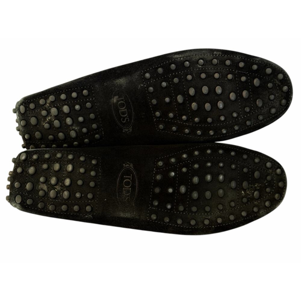 Tod's Women's Balck Suede Rhinestone Driving Shoes sz 40/ 9 - Picture 8 of 9